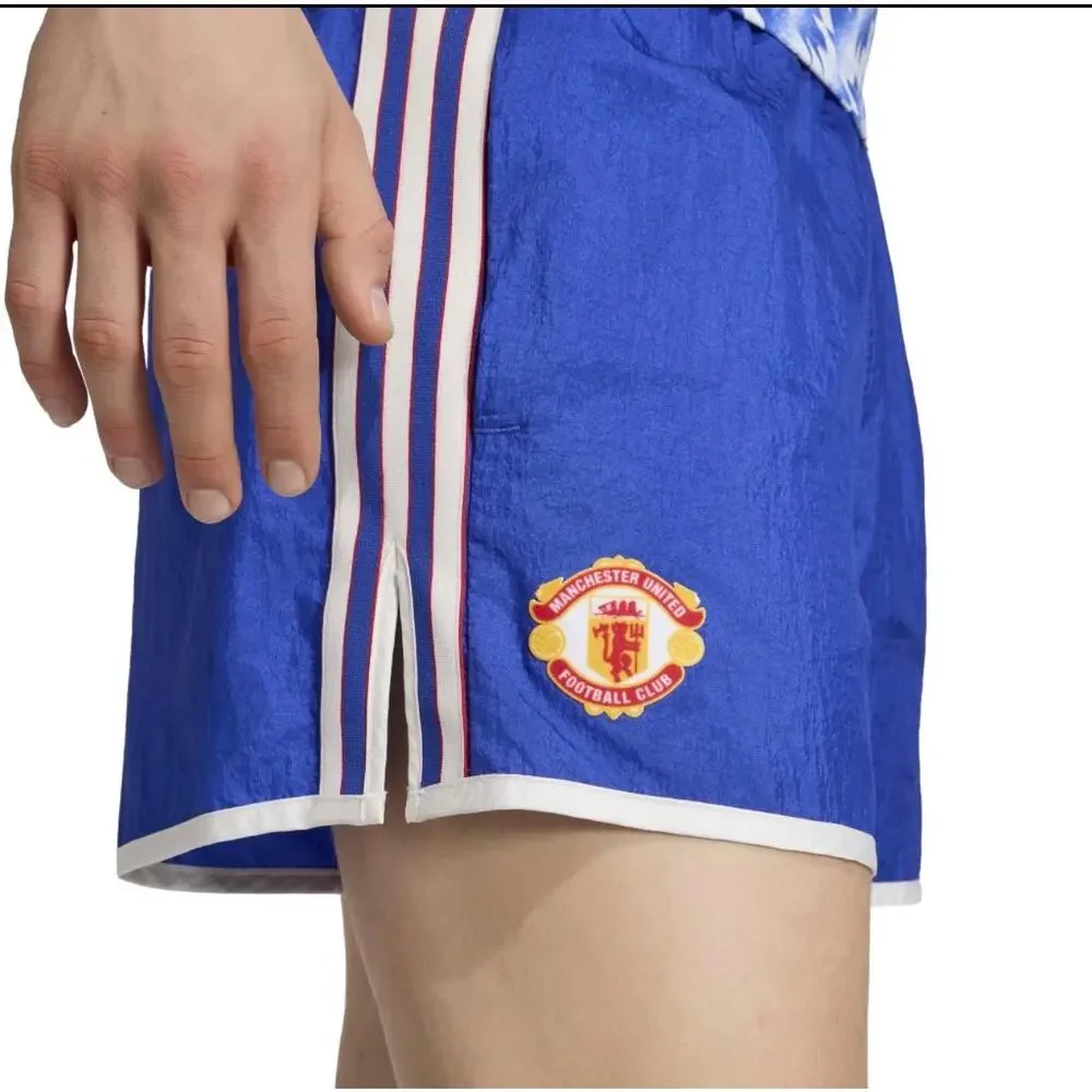 Adidas Manchester United Retro Blue Shorts in 2XL